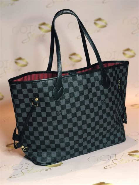 lv neverfull damier black|louis vuitton damier graphite neverfull.